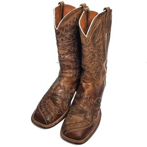 Dan Post Womens Sidewinder Leather Western cowboy Boots Size 9 Rodeo Cowgirl